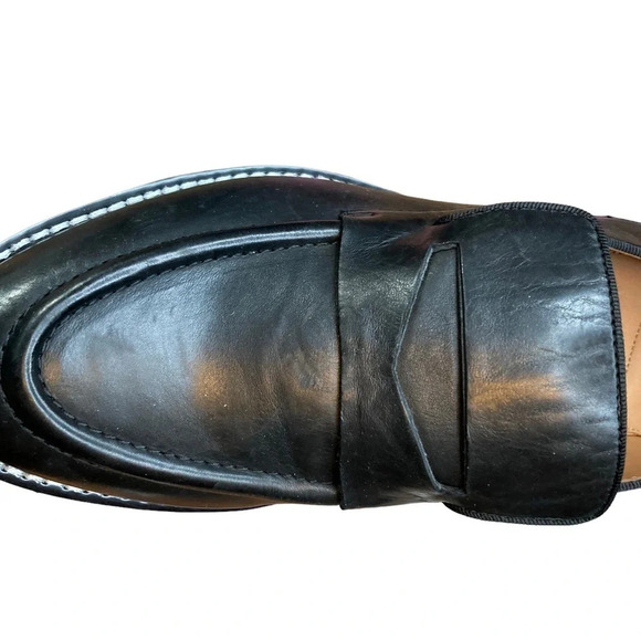 Sarto by Franco Sarto Tivoli Loafer Black Foulard Leather  Sz: 10 - Picture 13 of 14
